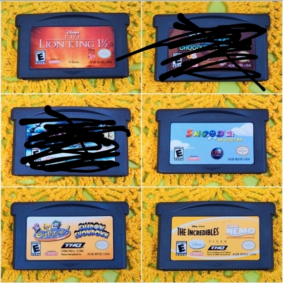 Gameboy Advance SP Games Garfield Hobbit Harry Potter Looney Tunes - Picture 2 of 2